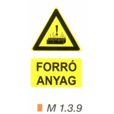 Forró anyag m 1.3.9 információs címke