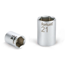 Fortum dugófej, 1/2, 14mm, 61CrV5, mattkróm, 38mm hosszú (4700414) dugókulcs