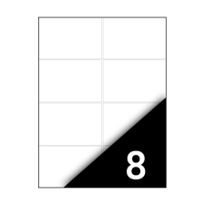 Fortuna Etikett fortuna 105x74mm univerzális 800 címke/doboz 100 ív/doboz etikett