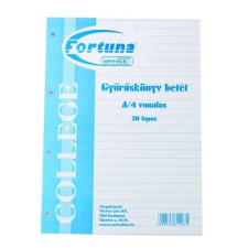 Fortuna GYŰRŰSBETÉT FORTUNA NAGY 50 LAPOS VONALAS jegyzettömb