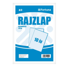 Fortuna Rajzlap FORTUNA A/3 félfamentes 10 ív/csomag rajzlap