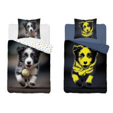  Foszforeszkáló kutyás ágynemű (labda) babaágynemű, babapléd