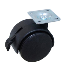  Fotelgörgő 50/9.5mm talpas fékes bútor