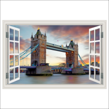  Fotó Háttérkép Window Towers of London Bridge, 250 x 170 cm tapéta, díszléc és más dekoráció