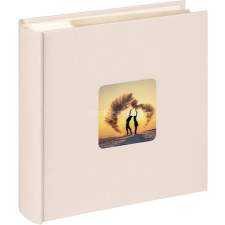 . Fotóalbum, 200 fotó, 10x15 cm, "Walther Fun Wedding", krémfehér fényképalbum