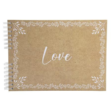  Fotóalbum, spirál, 32x22 cm, 25 lap, EXACOMPTA &quot;KRAFT&quot;, mintás fényképalbum