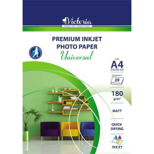 Fotópapír, tintasugaras, A4, 180 g, matt, VICTORIA PAPER "Universal" fénymásolópapír