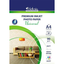 Fotópapír, tintasugaras, A4, 90 g, matt, VICTORIA PAPER "Universal" fotópapír