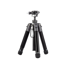 Fotopro Free-1 Mini Travel Tripod (152cm Állvány) + Ballhead-fej (Szürke) fotó állvány