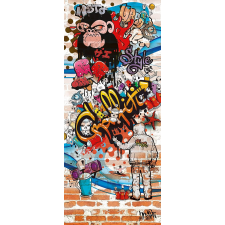 Fotótapéta ajtóra GRAFFITI 86x200 cm tapéta, díszléc és más dekoráció