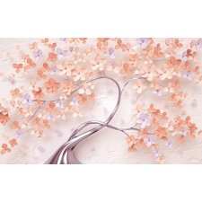  Fotótapéta Fa krém virágokkal, absztrakt, 350 x 200 cm tapéta, díszléc és más dekoráció