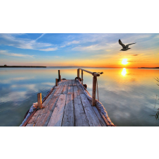  Fotótapéta Pontoon in sunset 2, 300 x 200 cm tapéta, díszléc és más dekoráció