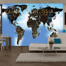  Fotótapéta térkép - World Map - Blue Inspiration Világtérkép 100x70 térkép