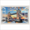  Fotótapéta Tower Bridge ablak, London, 300 x 200 cm
