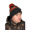 FOX Collection Bobble - Black & Orange téli sapka