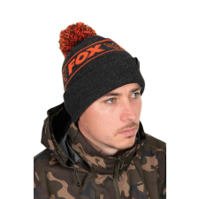 FOX Collection Bobble - Black & Orange téli sapka napszemüveg