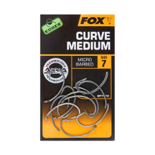 FOX Curve Shank Medium horog 10db teflon bevonattal - 6 horog