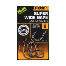 FOX Edges Super Wide Gape horog 10db teflon bevonattal teflon bevonattal - 6 horog