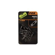  Fox Edges™ Swivels Size 10 karikás forgókapocs 20db (CAC534) horgászkiegészítő