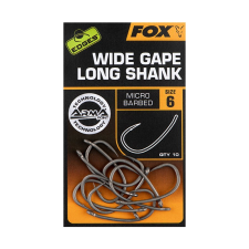 FOX Wide Gape Long Shank horog 10db teflon bevonattal teflon bevonattal - 7 horog