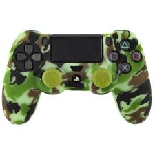 FR-TEC Szilikon tok + hüvelykujj csúszásgátló PS4 terepmintás zöld videójáték kiegészítő