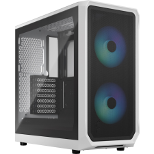 FRACTAL DESIGN focus 2 rgb üveg ablakos fehér számítógépház (fd-c-foc2a-04) számítógép ház