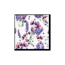 Fragrant Lavender papírszalvéta 33x33cm,20db-os asztalterítő és szalvéta