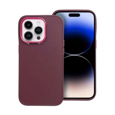  Frame Apple iPhone 14 Pro közepesen ütésálló tok kameravédő kerettel, lila tok és táska