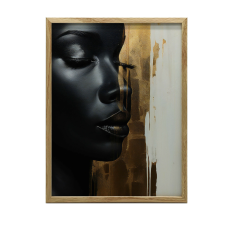 FRAME FALI PLAKÁT GOLDEN POWER PORTRÉ ARANY KERET 50x70 CM grafika, keretezett kép