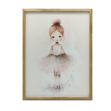 FRAME WALL PLAKÁT TÁNC A KIS HERCEGNŐ 70x100 ARANY grafika, keretezett kép