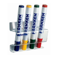Franken Táblamarker tartó mágneses 4 db marker tárolására alkalmas Franken átlátszó filctoll, marker