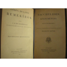 FRANKLIN-TÁRSULAT Bacchylides költeményei (görög-magyar) antikvárium - használt könyv