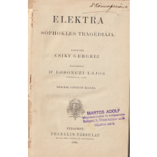 FRANKLIN-TÁRSULAT Elektra (1904) antikvárium - használt könyv