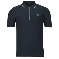Fred Perry Rövid ujjú galléros pólók CREPE PIQUE POLO SHIRT Tengerész EU M