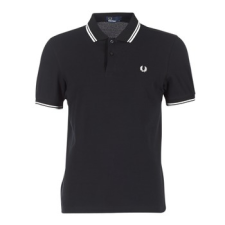 Fred Perry Rövid ujjú galléros pólók SLIM FIT TWIN TIPPED Fekete EU L férfi póló