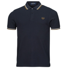 Fred Perry Rövid ujjú galléros pólók TWIN TIPPED FRED PERRY SHIRT Tengerész EU M