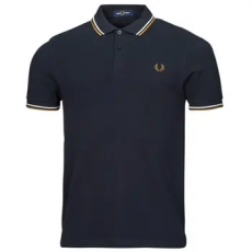 Fred Perry Rövid ujjú galléros pólók TWIN TIPPED FRED PERRY SHIRT Tengerész EU XXL