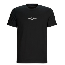 Fred Perry Rövid ujjú pólók EMBROIDERED T-SHIRT Fekete EU L férfi póló