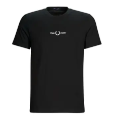 Fred Perry Rövid ujjú pólók EMBROIDERED T-SHIRT Fekete EU XS