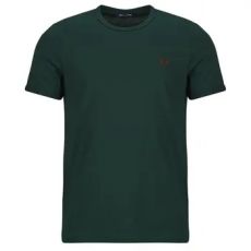 Fred Perry Rövid ujjú pólók RINGER T-SHIRT Zöld EU L