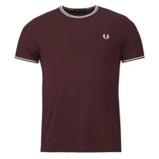 Fred Perry Rövid ujjú pólók TWIN TIPPED T-SHIRT Bordó EU S