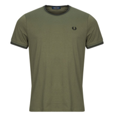 Fred Perry Rövid ujjú pólók TWIN TIPPED T-SHIRT Zöld EU L