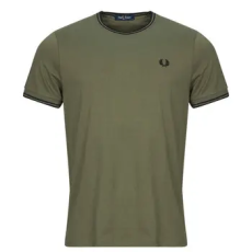 Fred Perry Rövid ujjú pólók TWIN TIPPED T-SHIRT Zöld EU S