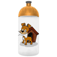 FREEWATER Kulacs, higiénikus műanyagból, 0,5L, FREEWATER &quot;Kutyus&quot;, átlátszó kulacs, kulacstartó