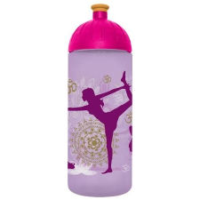 FREEWATER Kulacs, higiénikus műanyagból, 0,7L, FREEWATER &quot;Jóga&quot;, lila kulacs, kulacstartó