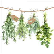  Fresh Herbs papírszalvéta 33x33cm, 20db-os konyhai eszköz