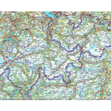 Freytag &amp; Berndt Alpok falitérkép, Alpok országai falitérkép Freytag 123 x 87 cm 1:800e térkép