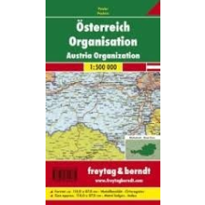 Freytag &amp; Berndt Ausztria közigazgatási térképe, 1:500 000 hajtott Freytag térkép OKÖ 1 térkép