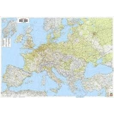 Freytag &amp; Berndt Európa falitérkép, Európa úthálózata faléces térkép Freytag 126 x 89 cm térkép