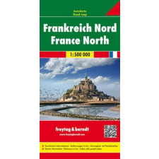 Freytag &amp; Berndt Franciaország észak térkép 1:500 000 Freytag térkép AK 0405 térkép